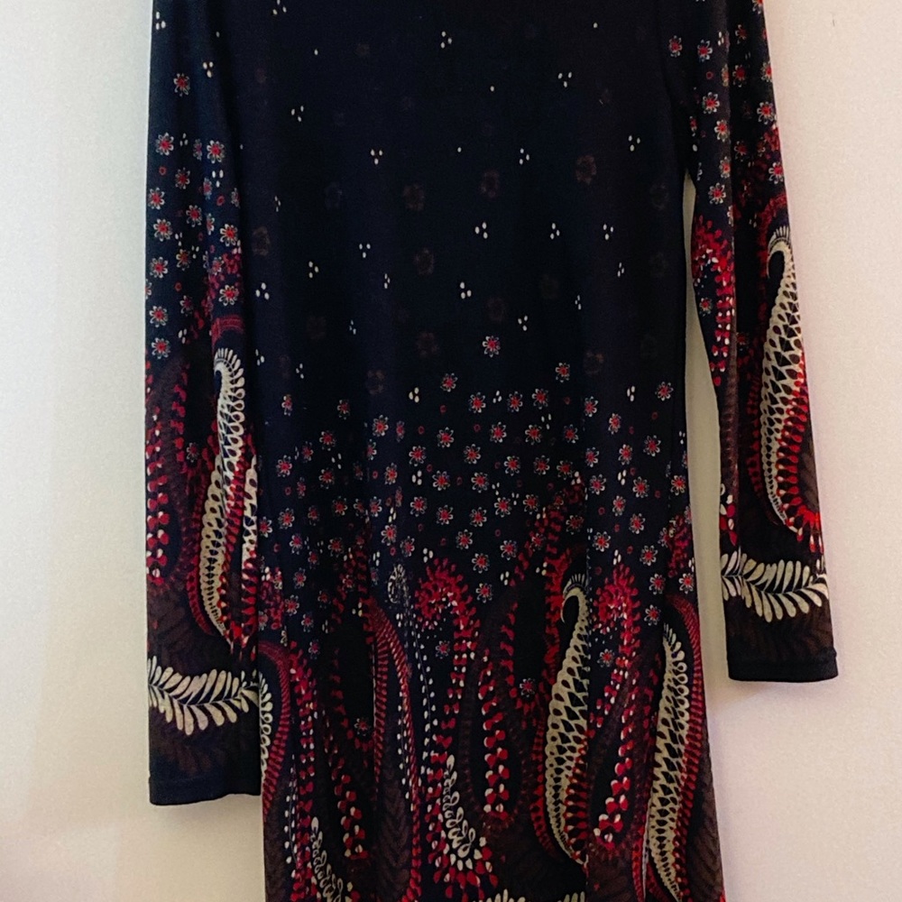 Long sleeve cowl neck dress